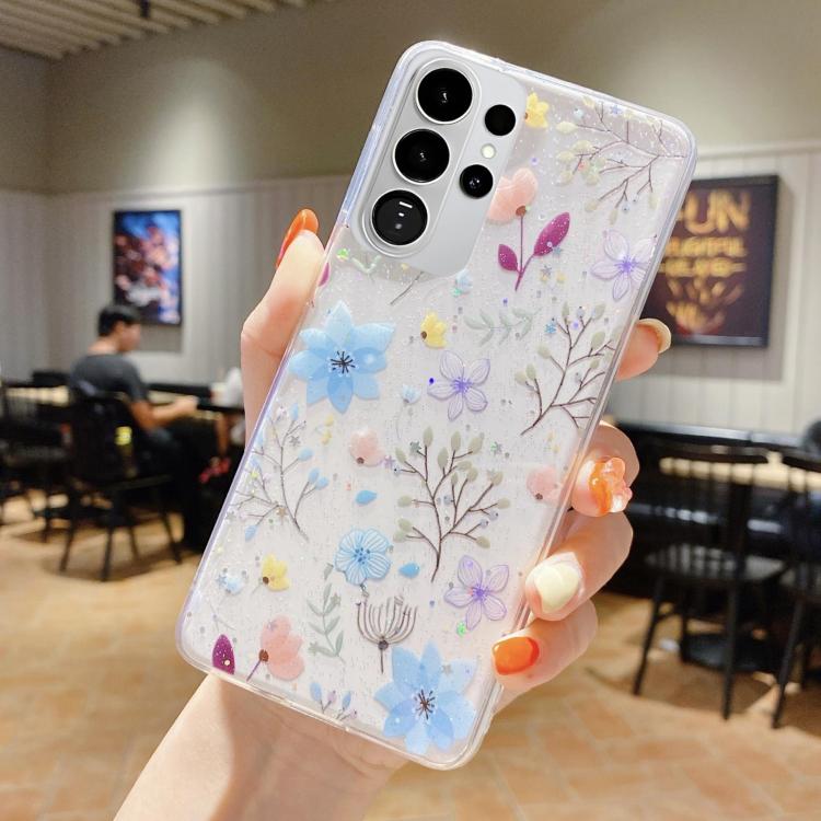 For Samsung Galaxy S26 Ultra 5G Fresh Small Floral Epoxy TPU Phone Case