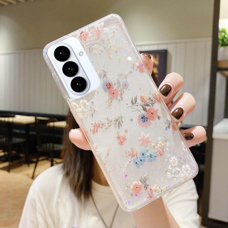 For Samsung Galaxy S26+ 5G Fresh Small Floral Epoxy TPU Phone Case