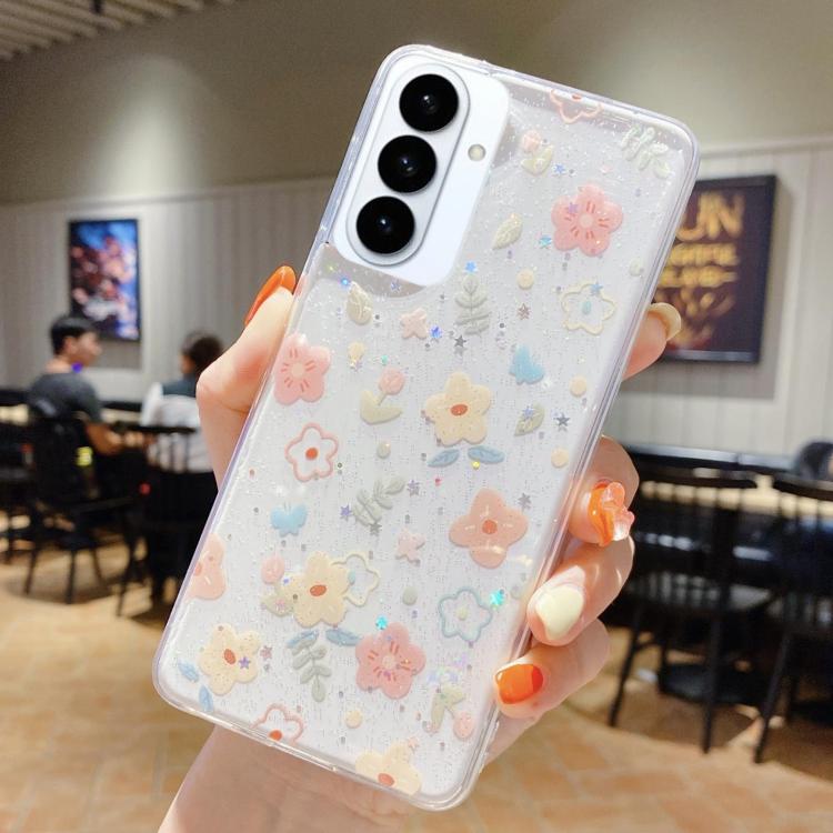 For Samsung Galaxy S26+ 5G Fresh Small Floral Epoxy TPU Phone Case
