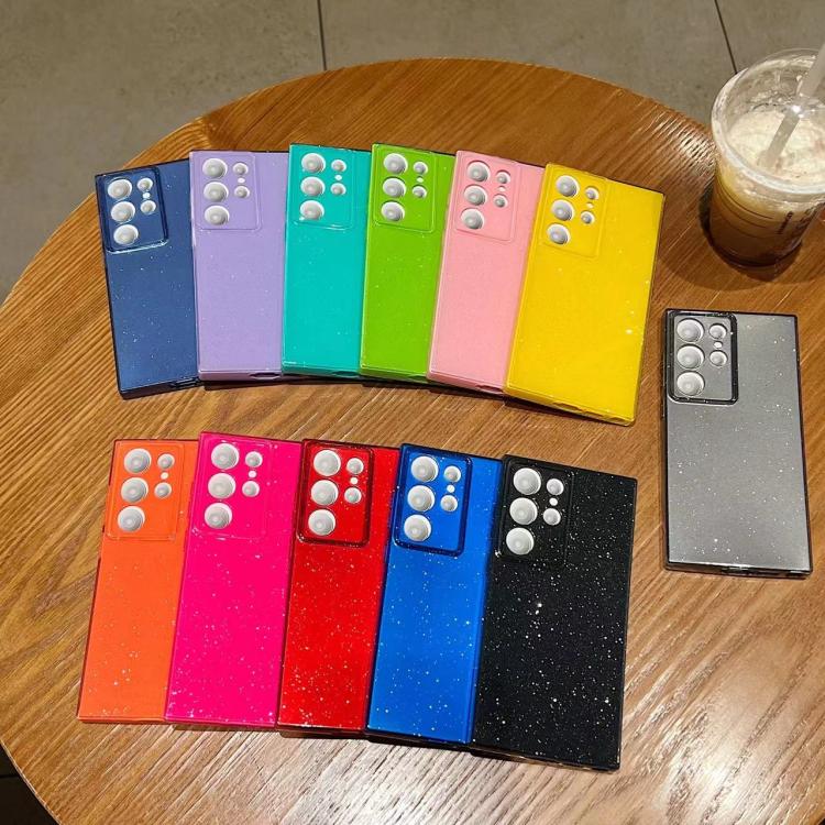 For Samsung Galaxy S26 Ultra 5G Jelly Glitter Solid Color TPU Phone Case