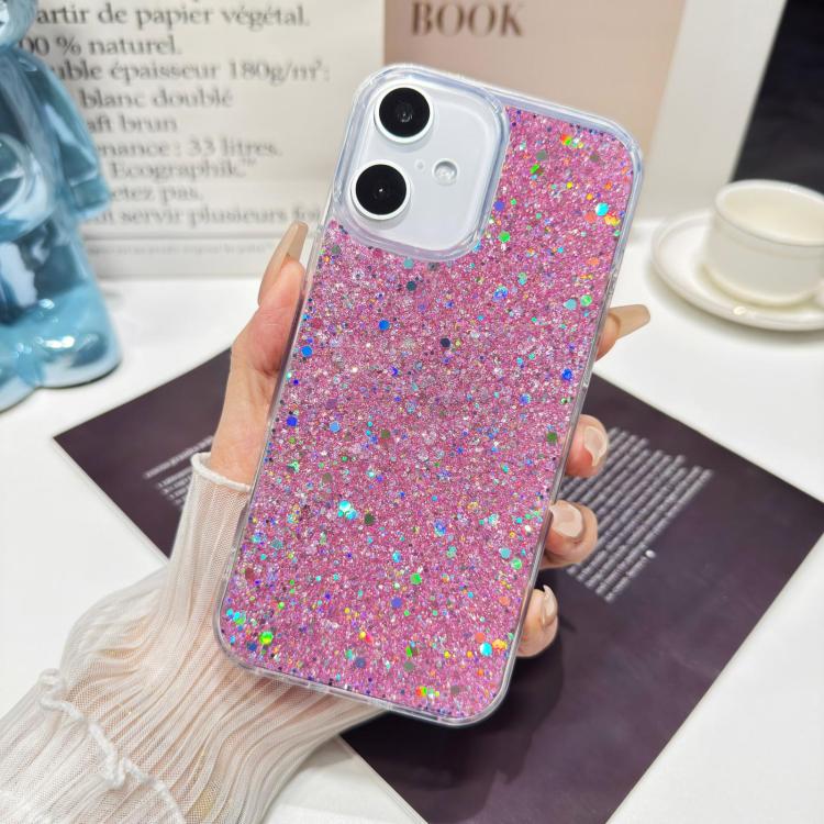 For iPhone Air Glitter Sequins Epoxy TPU Phone Case