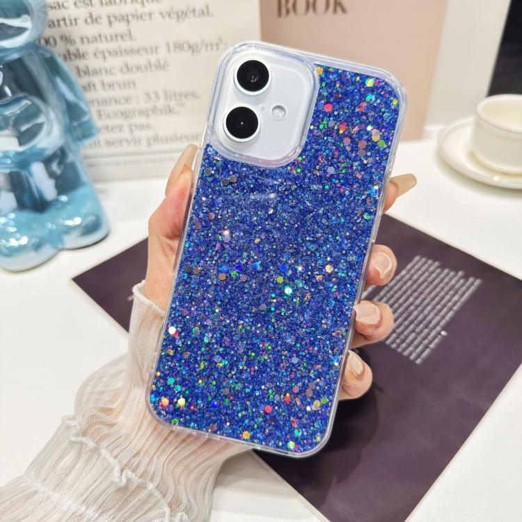 For iPhone Air Glitter Sequins Epoxy TPU Phone Case