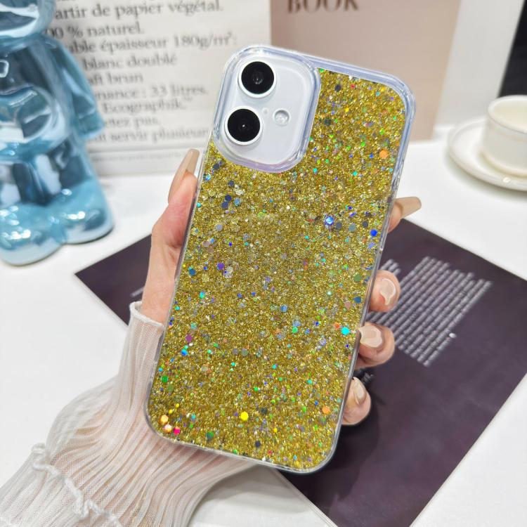 For iPhone Air Glitter Sequins Epoxy TPU Phone Case