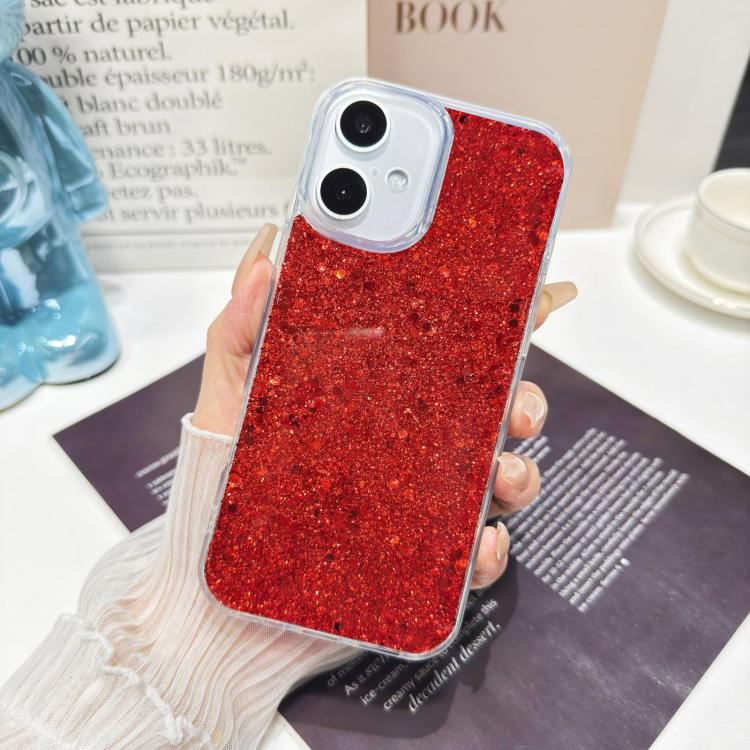 For iPhone Air Glitter Sequins Epoxy TPU Phone Case
