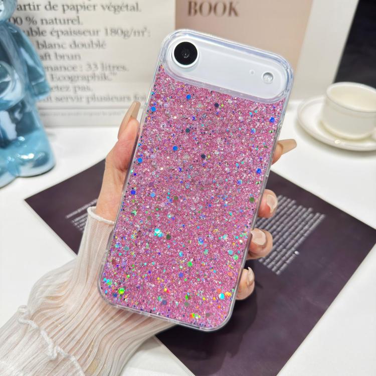 For iPhone 17 Glitter Sequins Epoxy TPU Phone Case