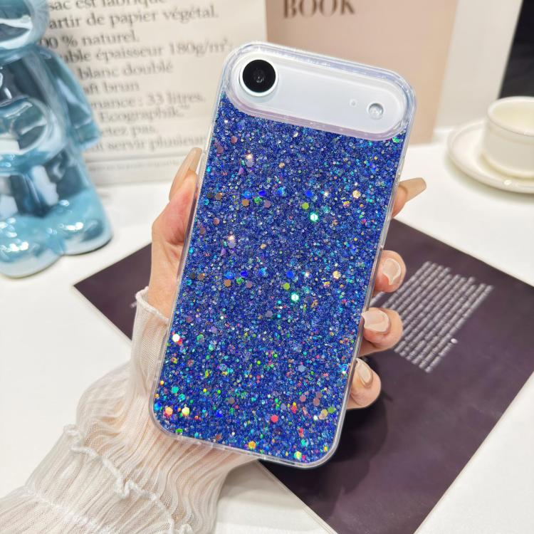 For iPhone 17 Glitter Sequins Epoxy TPU Phone Case