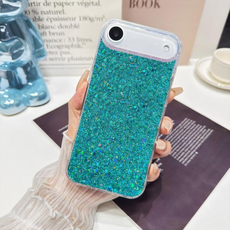 For iPhone 17 Glitter Sequins Epoxy TPU Phone Case