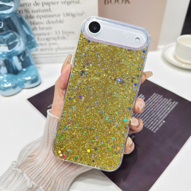 For iPhone 17 Glitter Sequins Epoxy TPU Phone Case