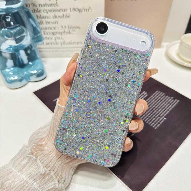 For iPhone 17 Glitter Sequins Epoxy TPU Phone Case
