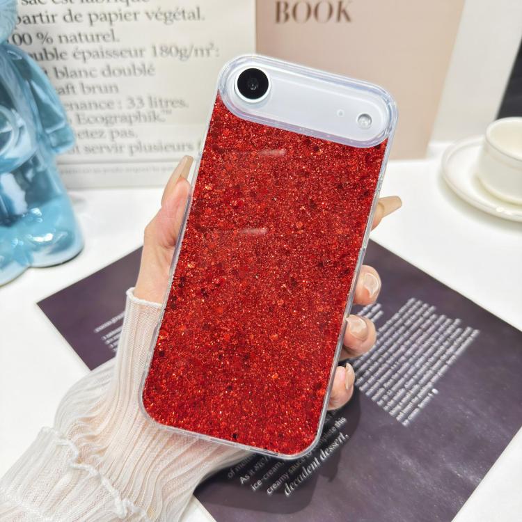 For iPhone 17 Glitter Sequins Epoxy TPU Phone Case