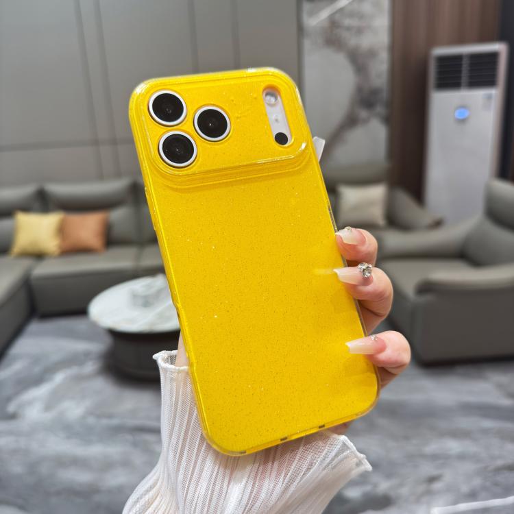 For iPhone 17 Pro Max Jelly Glitter Solid Color TPU Phone Case