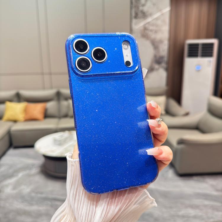 For iPhone 17 Pro Jelly Glitter Solid Color TPU Phone Case