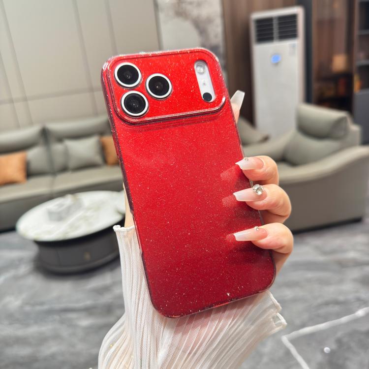 For iPhone 17 Pro Jelly Glitter Solid Color TPU Phone Case