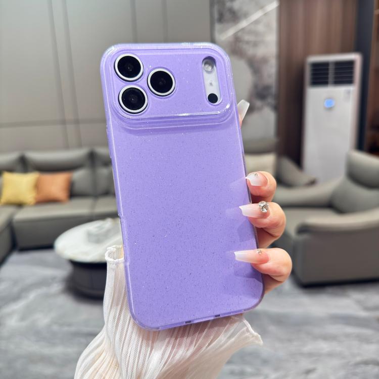 For iPhone 17 Pro Jelly Glitter Solid Color TPU Phone Case