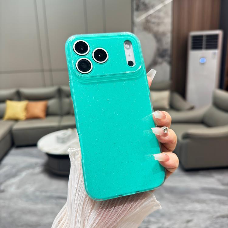 For iPhone 17 Pro Jelly Glitter Solid Color TPU Phone Case