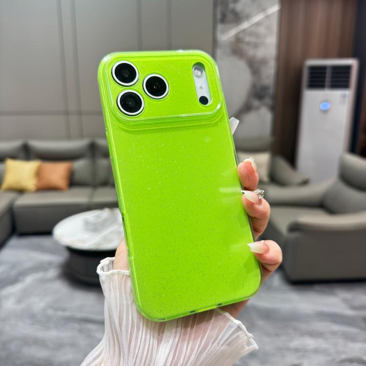 For iPhone 17 Pro Jelly Glitter Solid Color TPU Phone Case