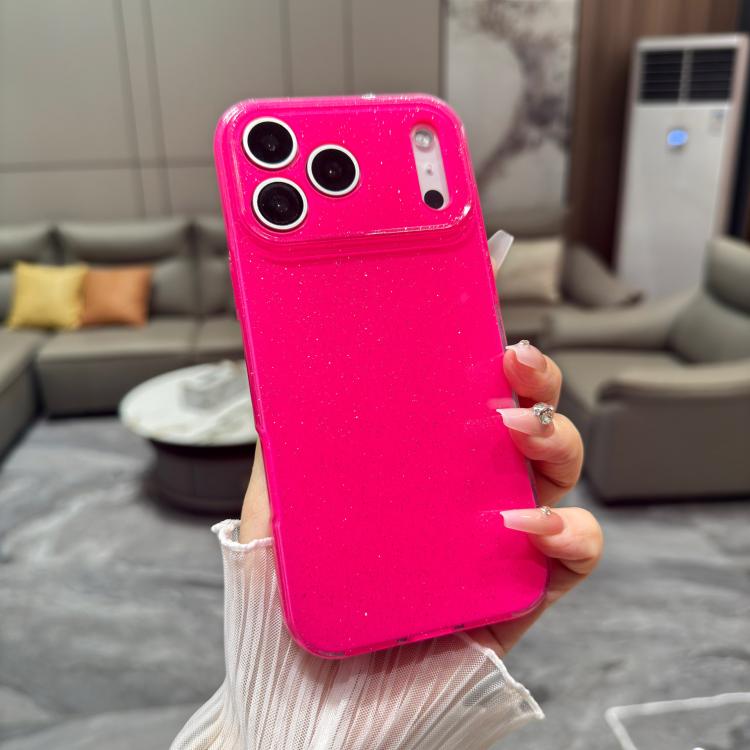For iPhone 17 Pro Jelly Glitter Solid Color TPU Phone Case