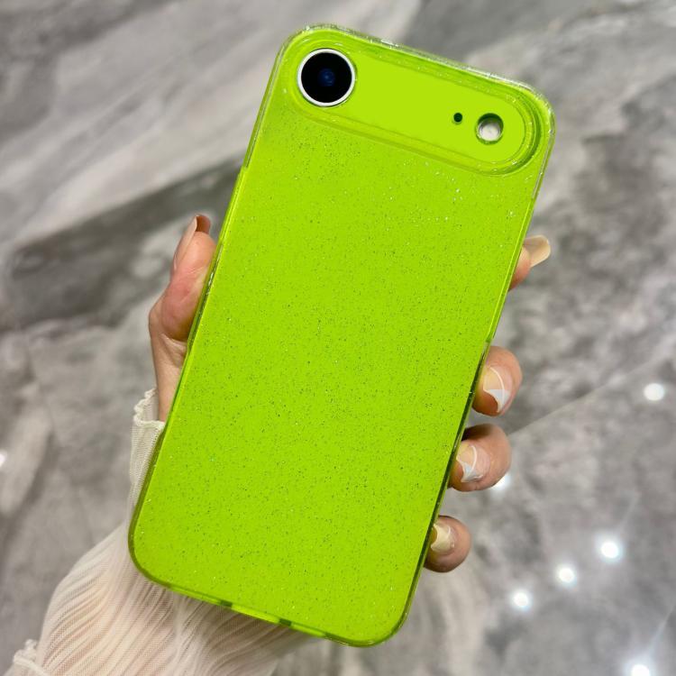 For iPhone Air Jelly Glitter Solid Color TPU Phone Case