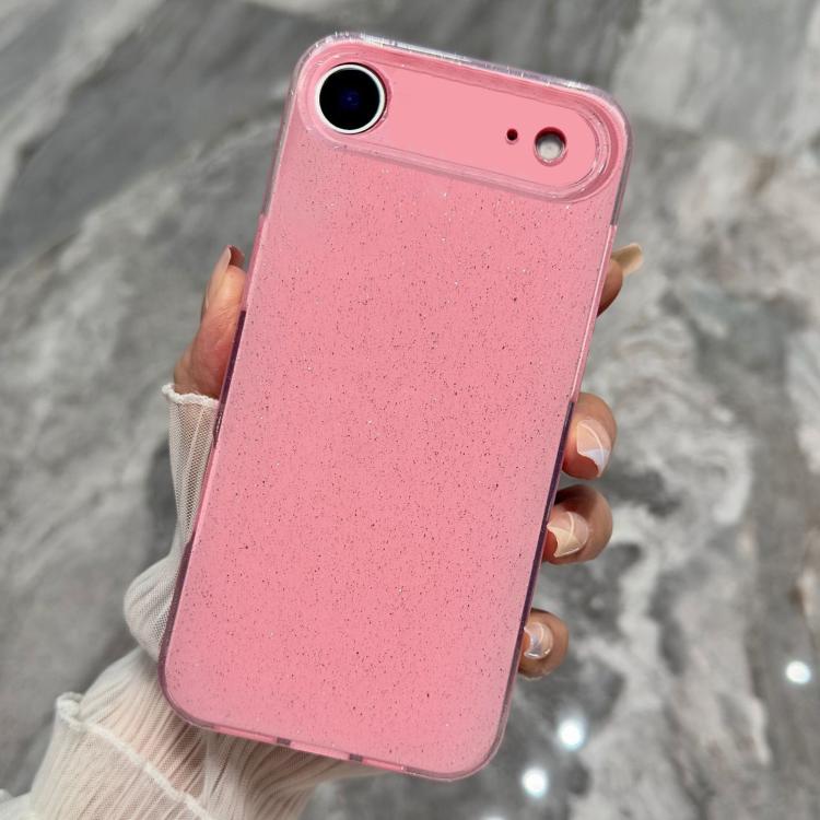 For iPhone Air Jelly Glitter Solid Color TPU Phone Case