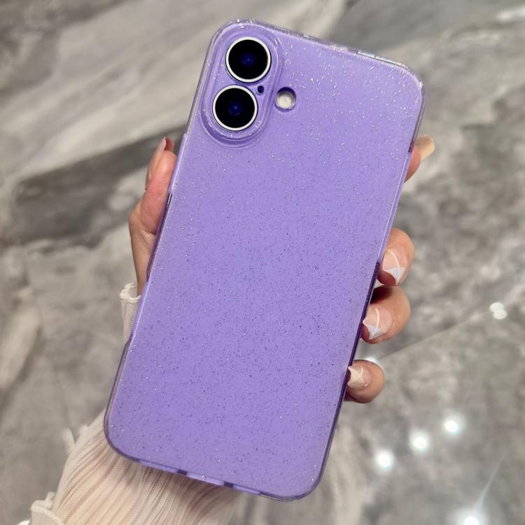 For iPhone 17 Jelly Glitter Solid Color TPU Phone Case