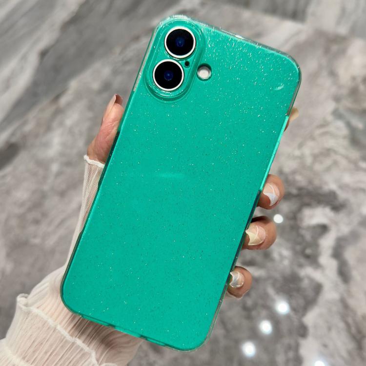 For iPhone 17 Jelly Glitter Solid Color TPU Phone Case