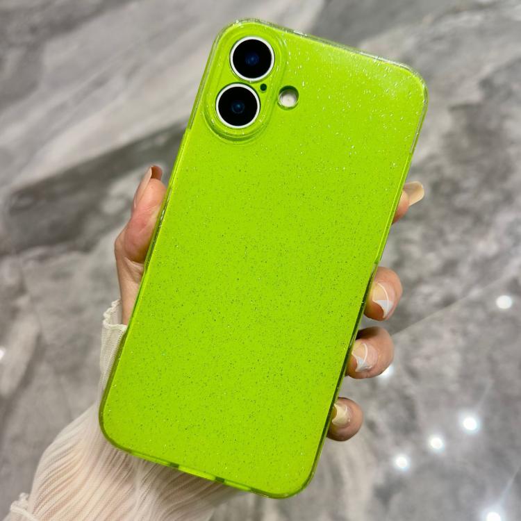For iPhone 17 Jelly Glitter Solid Color TPU Phone Case