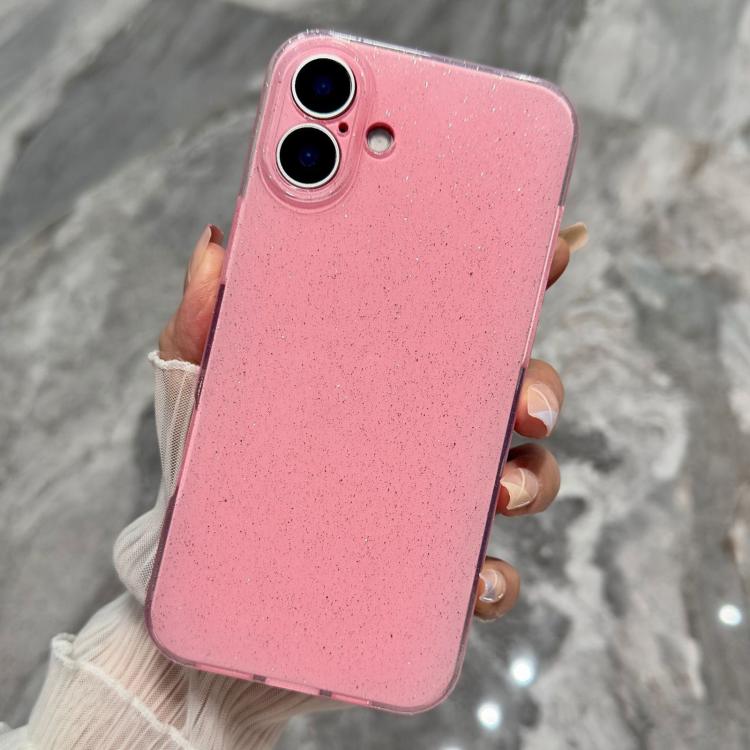 For iPhone 17 Jelly Glitter Solid Color TPU Phone Case
