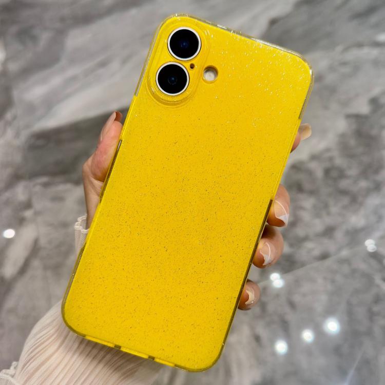 For iPhone 17 Jelly Glitter Solid Color TPU Phone Case