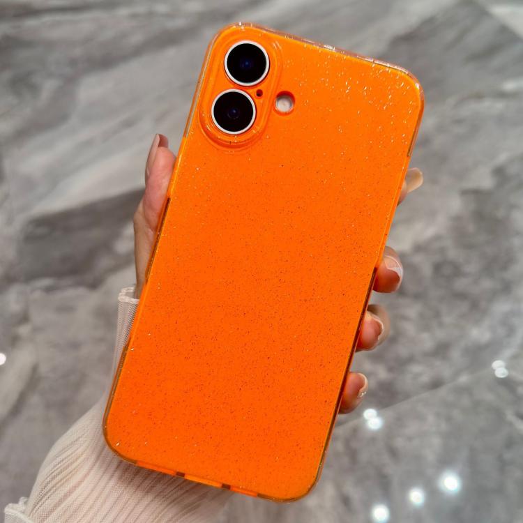 For iPhone 17 Jelly Glitter Solid Color TPU Phone Case