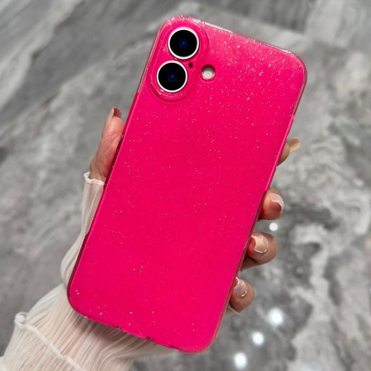 For iPhone 17 Jelly Glitter Solid Color TPU Phone Case
