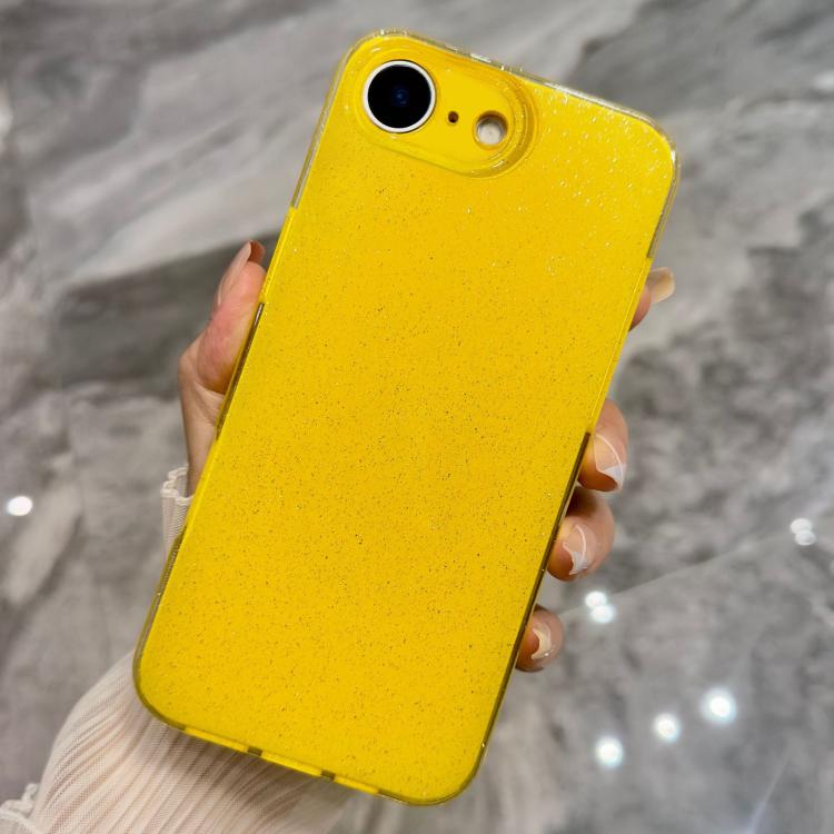 For iPhone 17e / 16e Jelly Glitter Solid Color TPU Phone Case