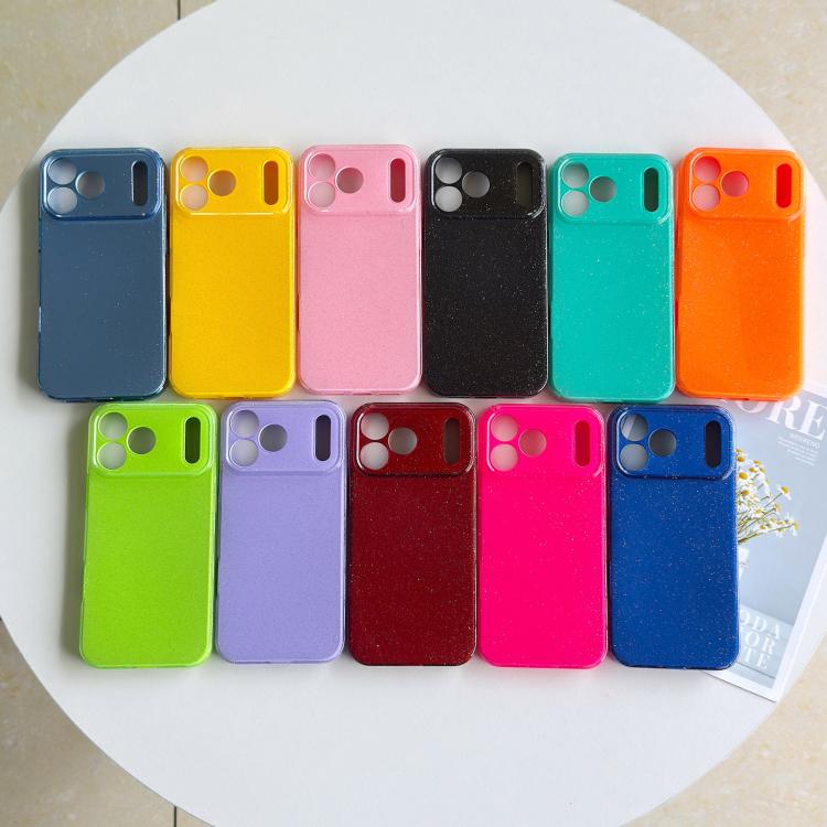 For iPhone Air Jelly Glitter Solid Color TPU Phone Case