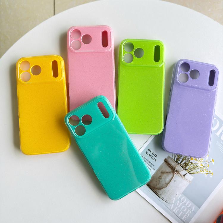 For iPhone Air Jelly Glitter Solid Color TPU Phone Case