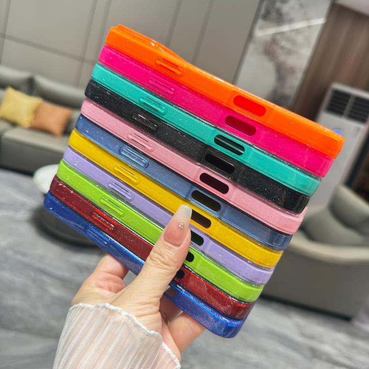 For iPhone Air Jelly Glitter Solid Color TPU Phone Case