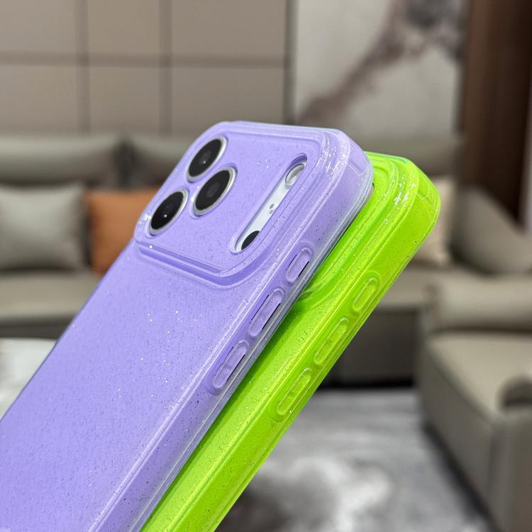 For iPhone Air Jelly Glitter Solid Color TPU Phone Case