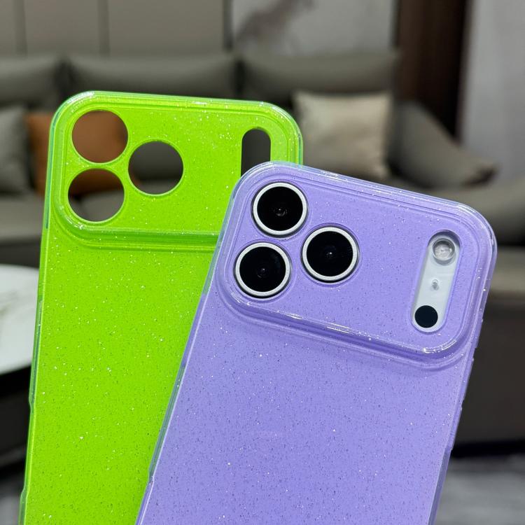 For iPhone Air Jelly Glitter Solid Color TPU Phone Case
