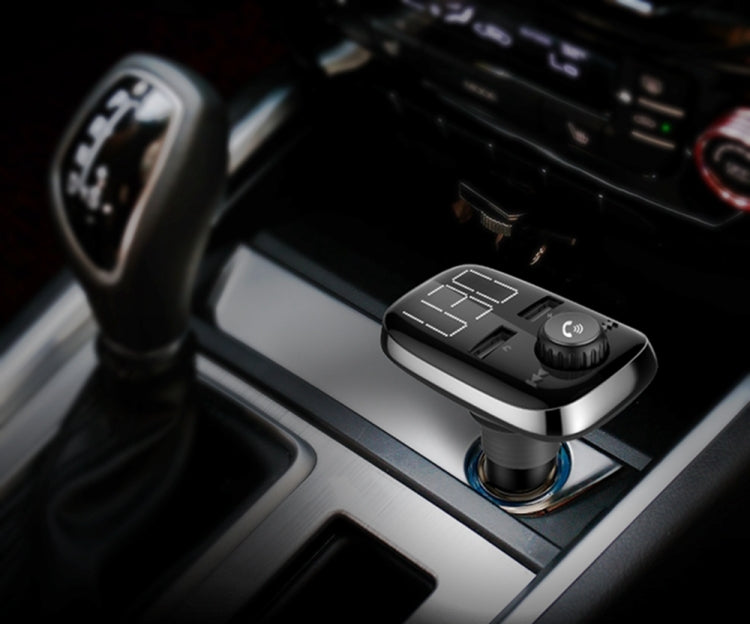 BT74 Car Bluetooth MP3 Music Player Digital Large Screen FM Transmitter Handsfree Call Dual USB Car MP3 Player