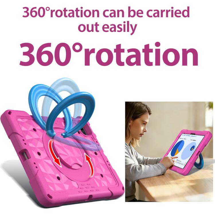 For iPad 2026 / 2025 / Air 11 2026 / 2025 Magic Ring Rotation Holder Shockproof Tablet Case with Shoulder Straps