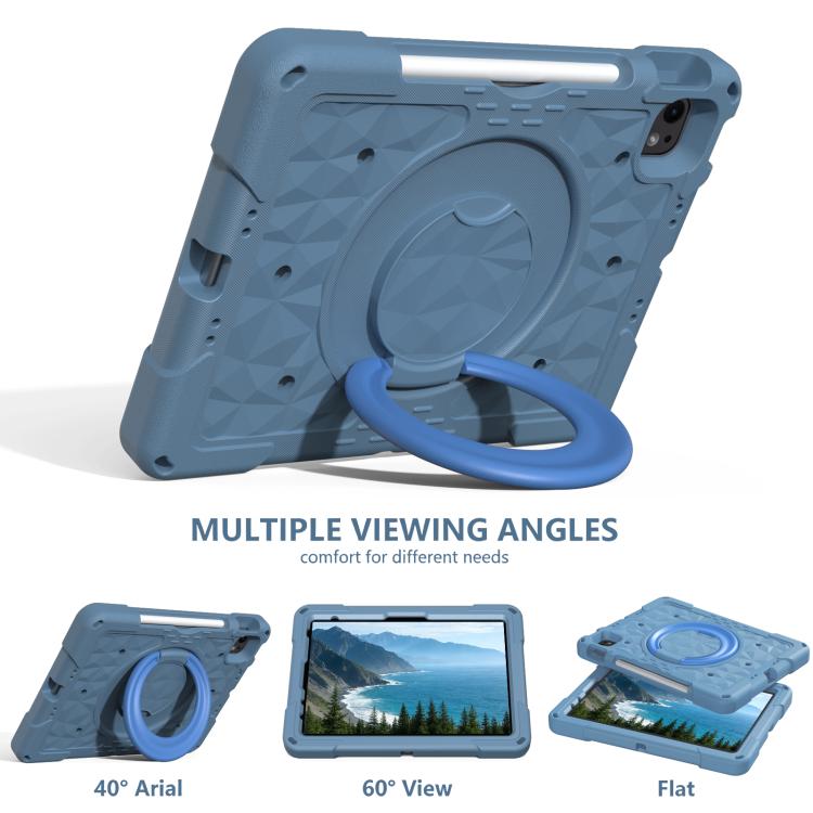 For iPad 2026 / 2025 / Air 11 2026 / 2025 Magic Ring Rotation Holder Shockproof Tablet Case with Shoulder Straps
