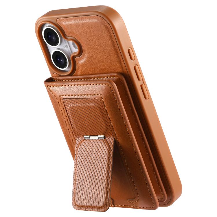 For iPhone 17 CaseNeo Retro Hinge Folding Wallet Magnetic Back Phone Case