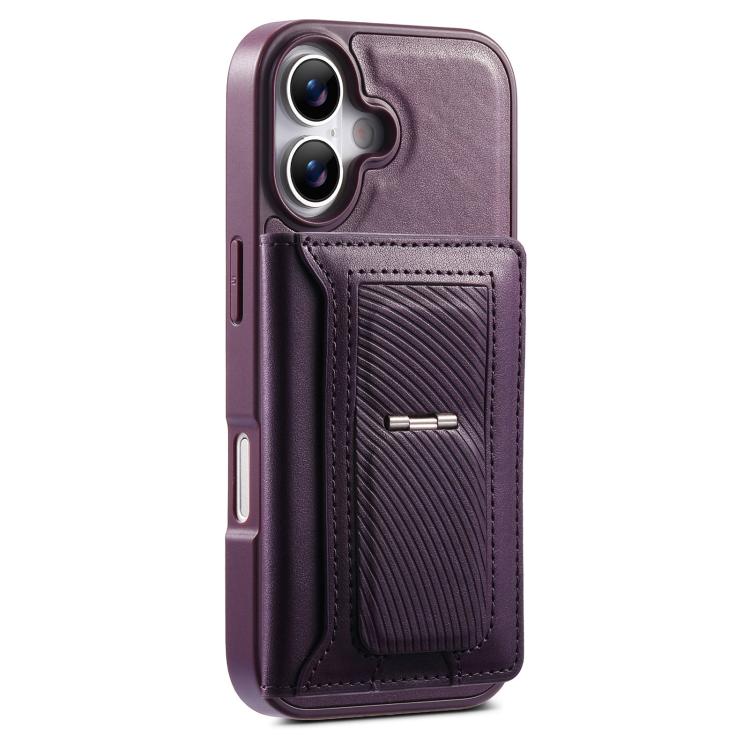 For iPhone 17 CaseNeo Retro Hinge Folding Wallet Magnetic Back Phone Case