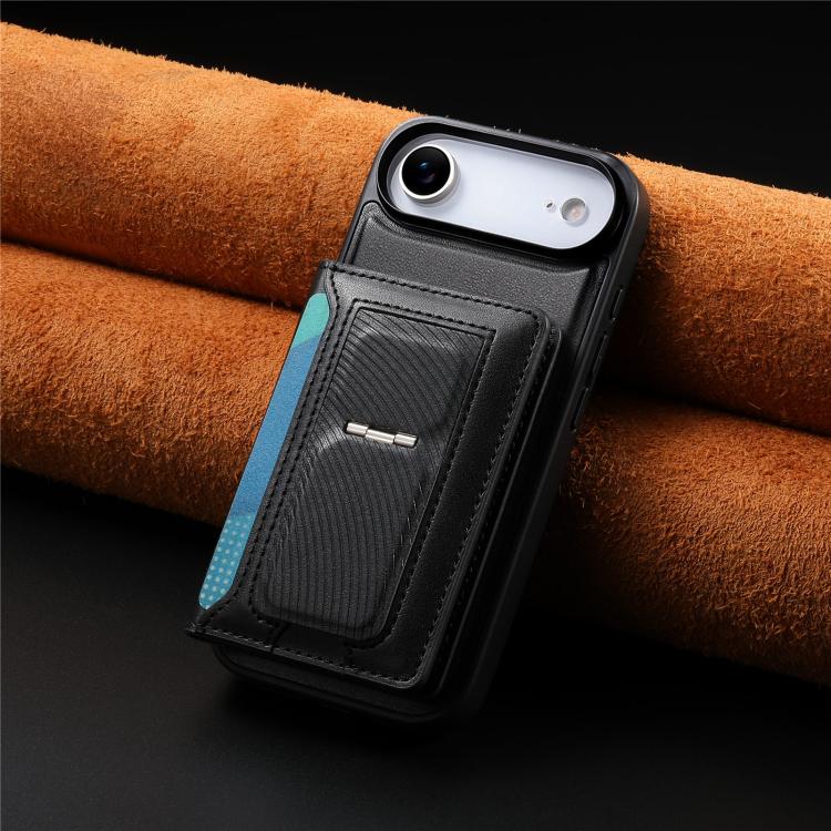 For iPhone Air CaseNeo Retro Hinge Folding Wallet Magnetic Back Phone Case