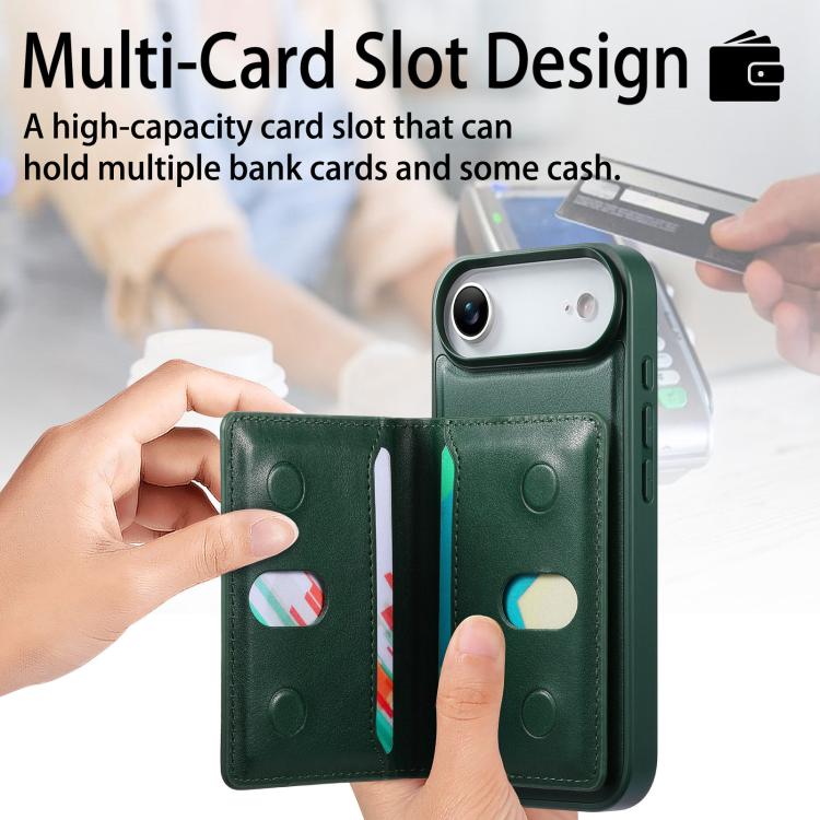 For iPhone Air CaseNeo Retro Hinge Folding Wallet Magnetic Back Phone Case