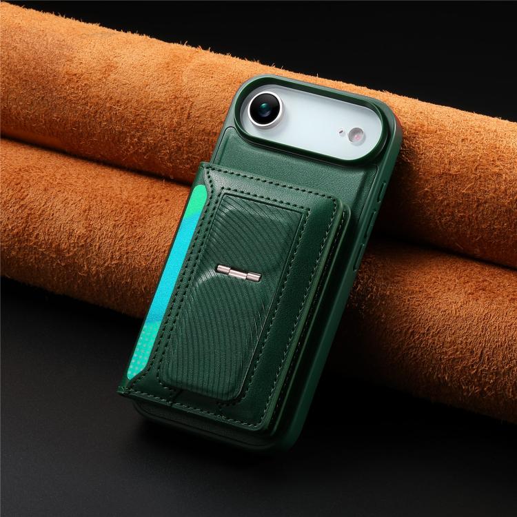For iPhone Air CaseNeo Retro Hinge Folding Wallet Magnetic Back Phone Case