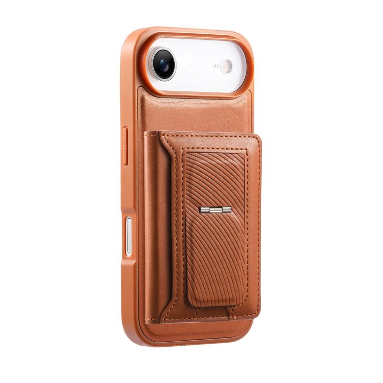 For iPhone Air CaseNeo Retro Hinge Folding Wallet Magnetic Back Phone Case