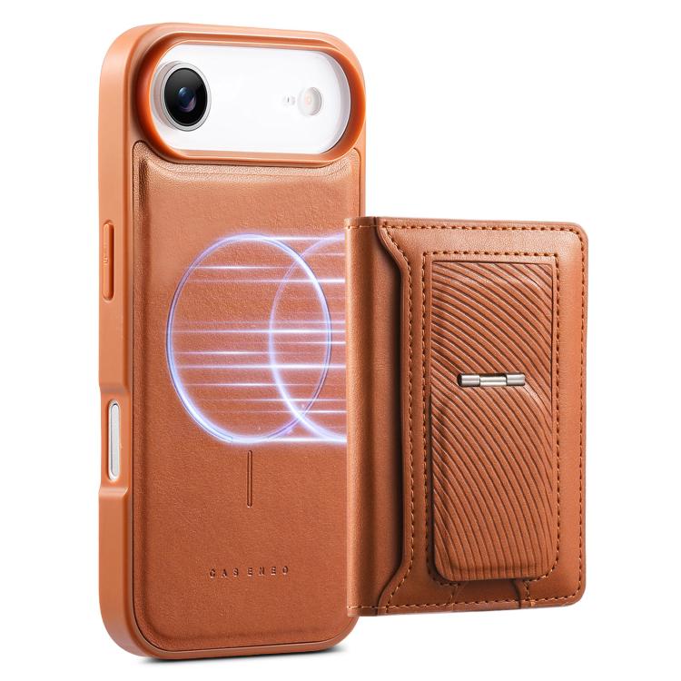 For iPhone Air CaseNeo Retro Hinge Folding Wallet Magnetic Back Phone Case