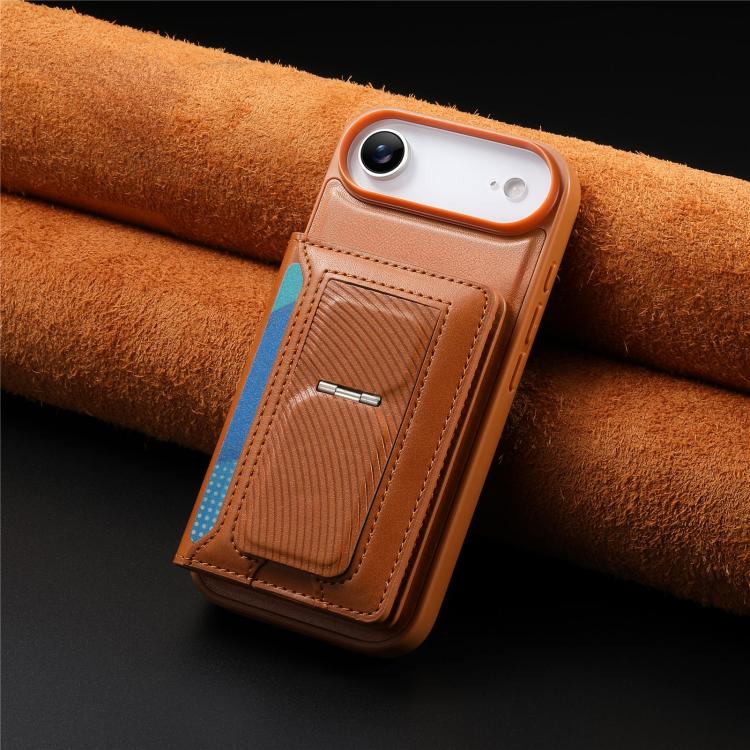 For iPhone Air CaseNeo Retro Hinge Folding Wallet Magnetic Back Phone Case