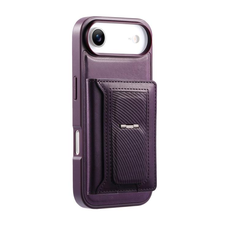 For iPhone Air CaseNeo Retro Hinge Folding Wallet Magnetic Back Phone Case