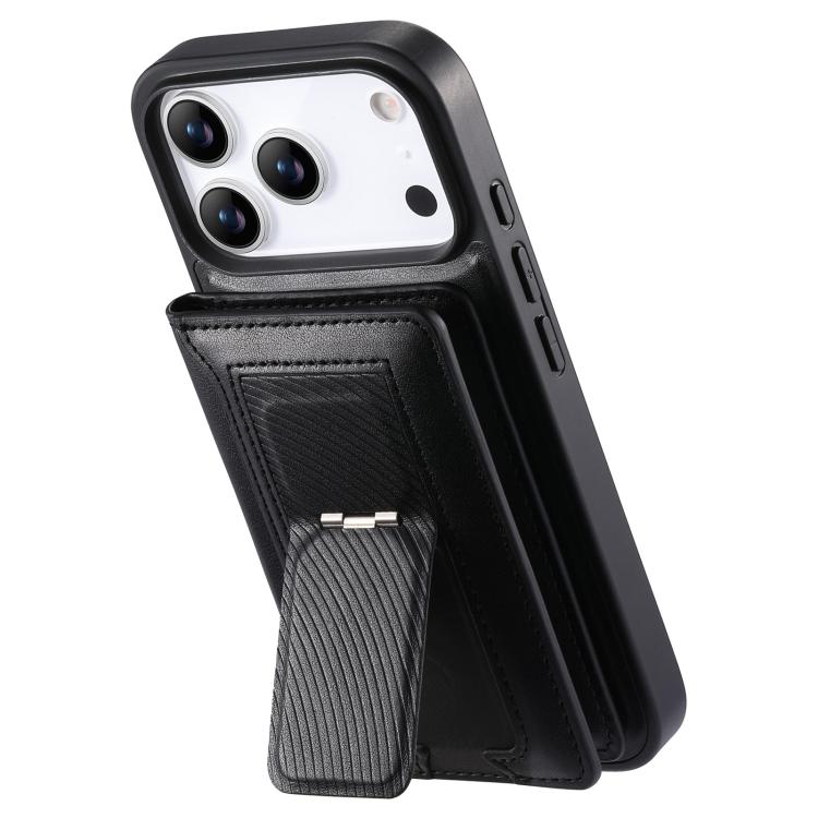 For iPhone 17 Pro CaseNeo Retro Hinge Folding Wallet Magnetic Back Phone Case