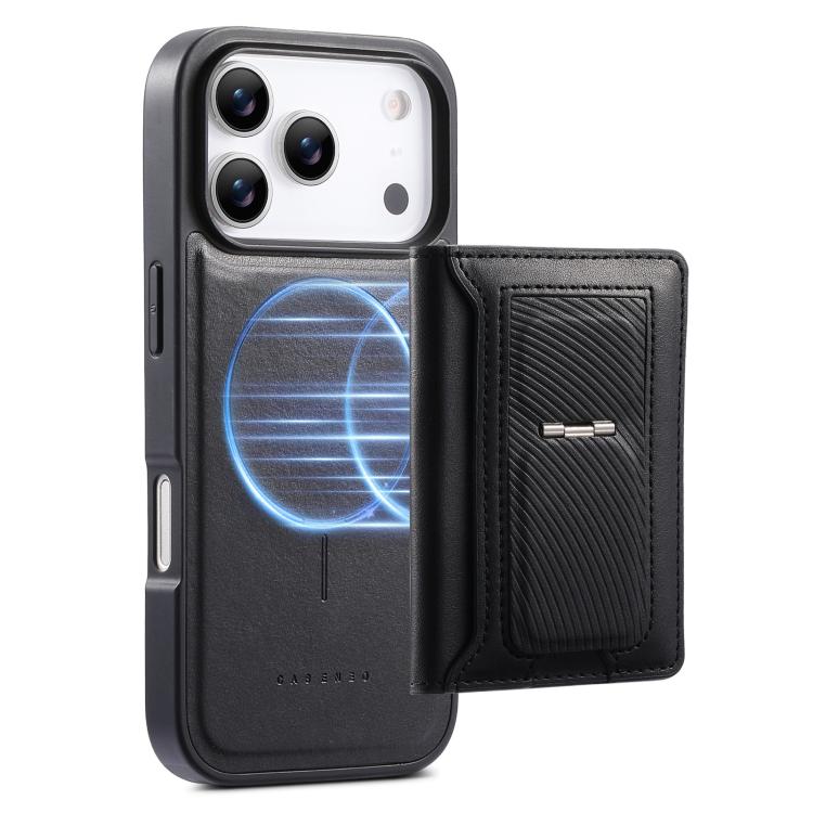 For iPhone 17 Pro CaseNeo Retro Hinge Folding Wallet Magnetic Back Phone Case